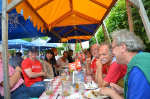 Knapp 30 Bürgerinnen und Bürger folgten der Einladung von Bela Bach und der Haarer SPD.