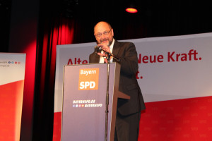 Martin Schulz bei seinem leidenschaftliche Plädoyer für Europa